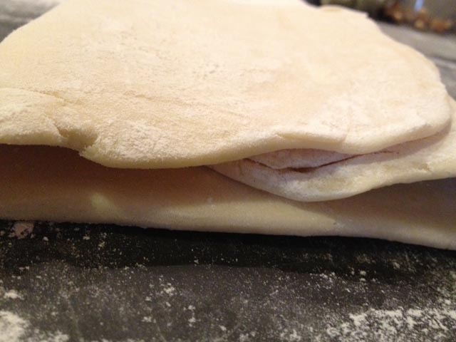Folded dough