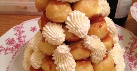 Finished St. Honorê Cake