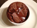 Chocolate Souffle with Caramel