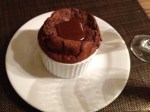 Chocolate Souffle with Caramel