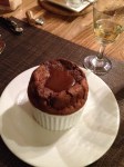 Chocolate Souffle with Caramel